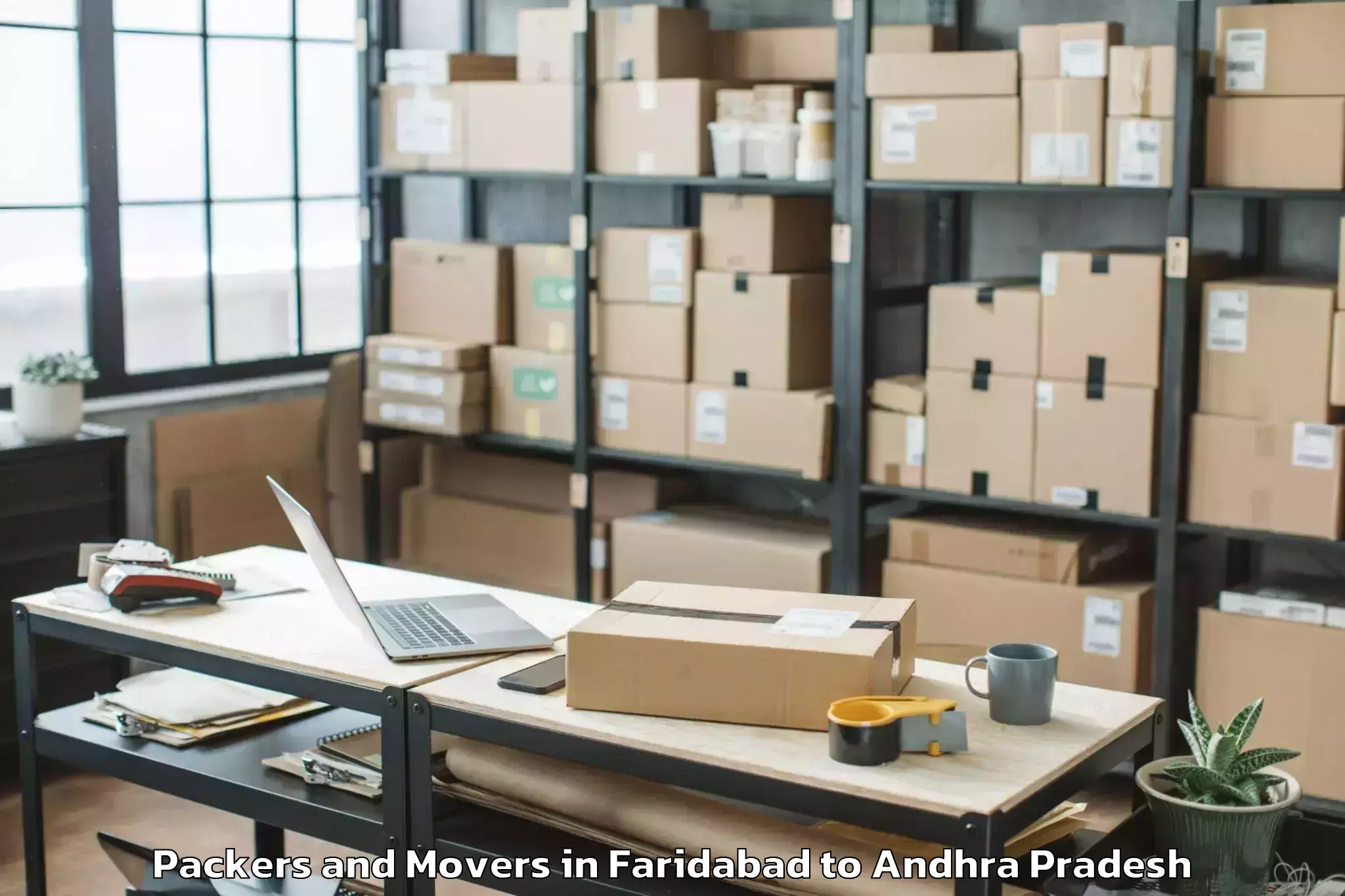 Book Faridabad to Bhimadole Packers And Movers